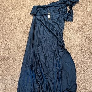 Fashion Nova Navy Blue Maxi Dress